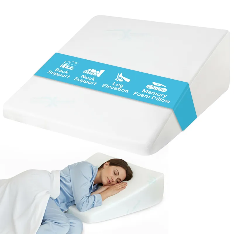 Xtreme Comforts Wedge Pillow Headboard | 7 Inch Bed Wedge Pillow Cushion for Sleeping, Reading, and Lounging | Multi-Use Support for Upright Rest, Back Support & Leg Elevation — image 1