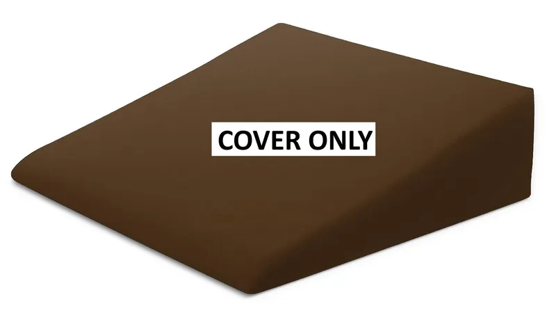Xtreme Comforts Wedge Pillow Cover - Allergy-Friendly & Easy to Clean Cover - Fits Our (27" x 25" x 7") Wedge Pillow â Brown — image 3