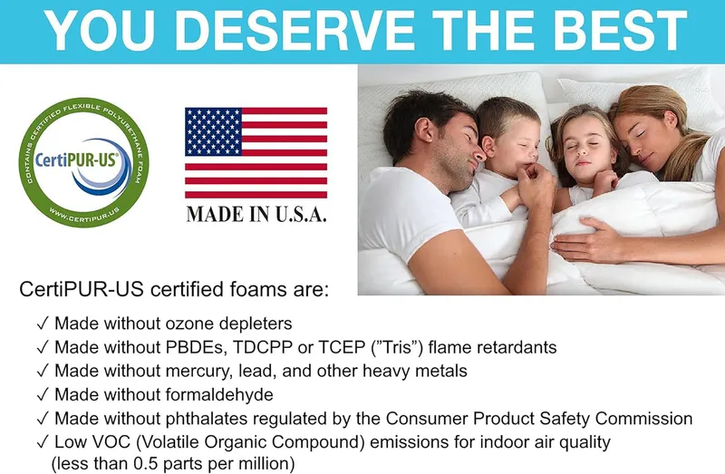 Xtreme Comforts Memory Foam Body Pillow for Side, Back & Stomach Sleepers - Allergy-Friendly Pillows for Sleeping with Shredded Memory Foam (Body Pillow) — image 4