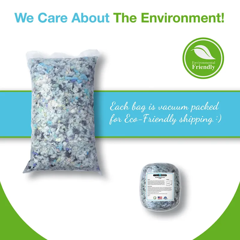 Xtreme Comforts Bean Bag Filler (2.5lbs) | Machine Washable Shredded Memory Foam Pillow Stuffing for Cushion, Couch, Bean Bag Refill Filling, Dog Bed, Stuffing For Stuffed Animals & Stuffing for Craft — image 5